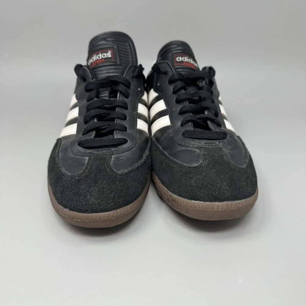 Adidas Samba Soccer Football Sneakers Black Athletic Shoes Mens 9.5